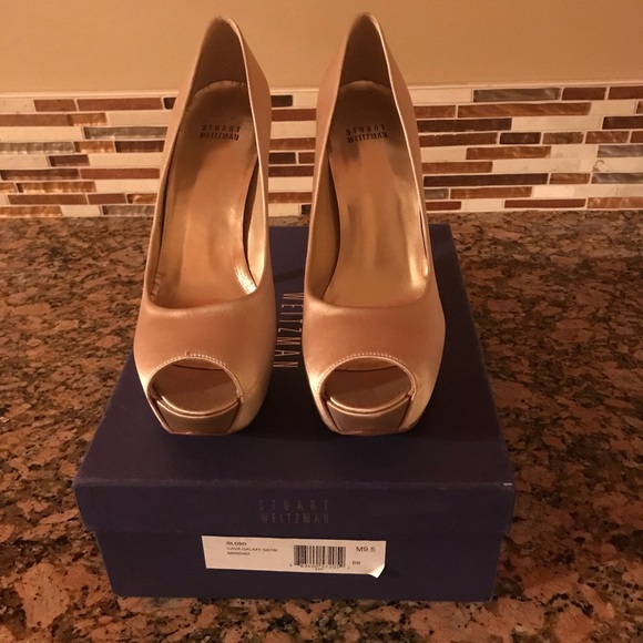 ‼️Sold‼️Stewart Weizmann Peep Toe - Picture 2 of 8
